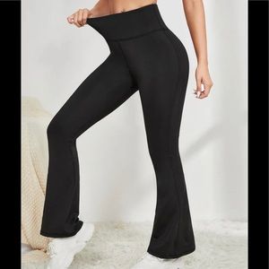 SHEIN high waist flared leggings